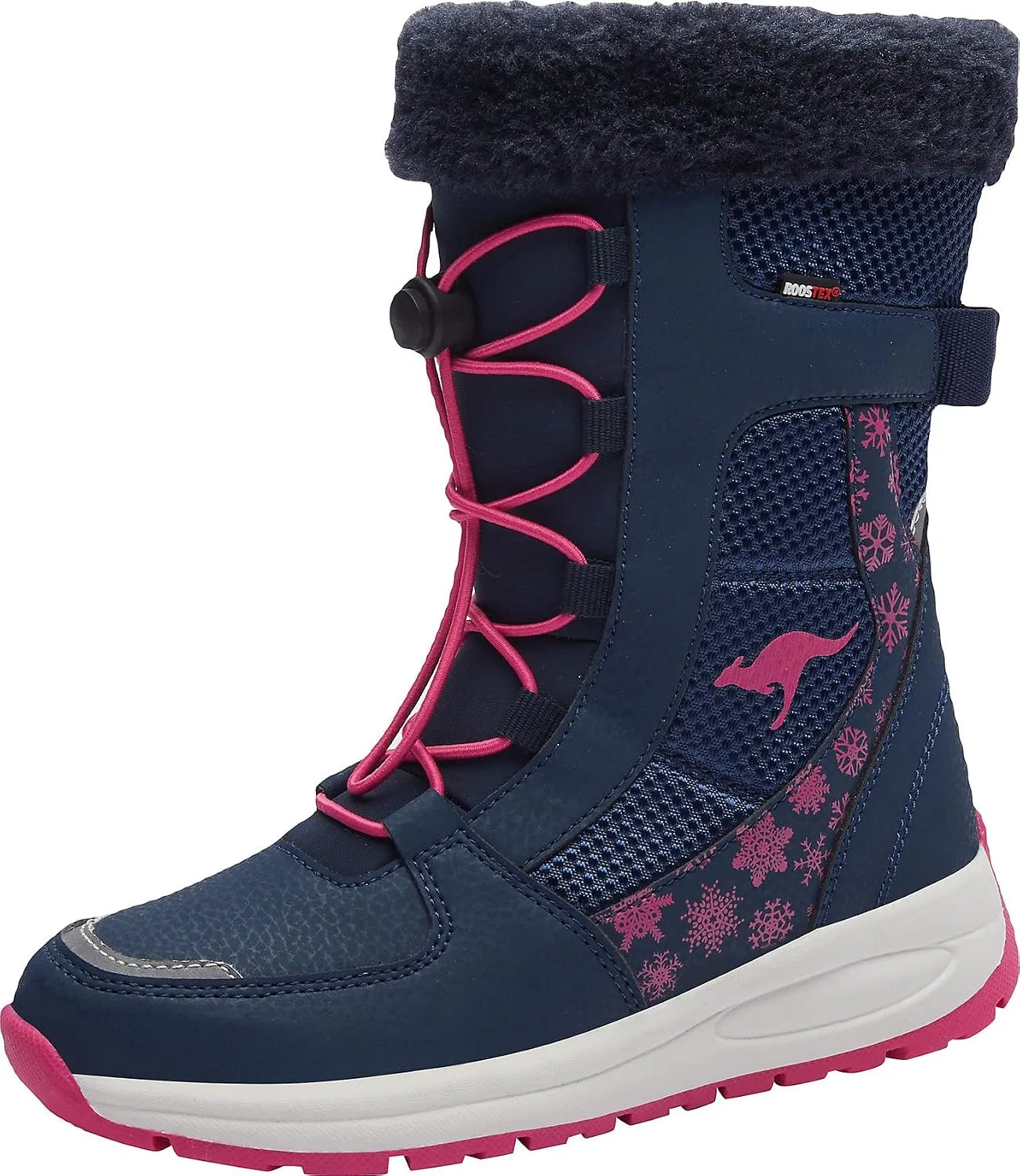 Детские ботинки для девочек KangaROOS, Dk Navy Daisy Pink