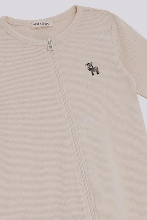 Детский комбинезон для мальчиков с длинным рукавом Gb Baby Basic, Ecru — фото 3