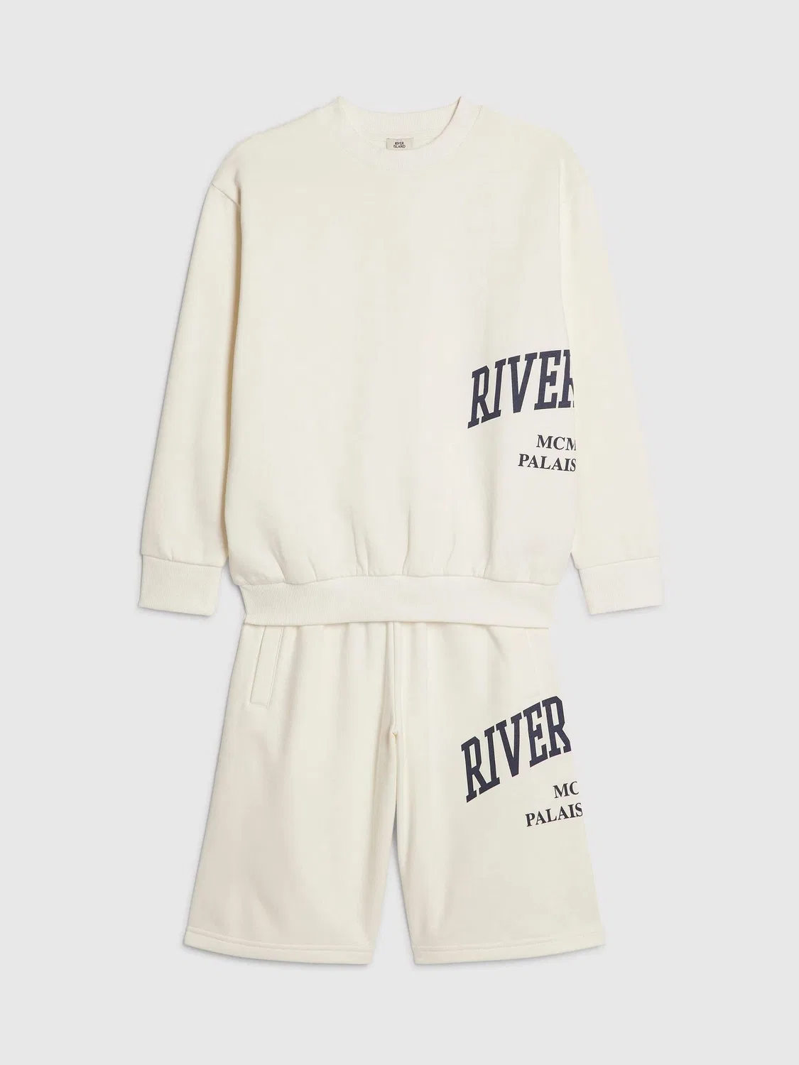 Спортивный костюм River Branded River Island, кремовый — фото 2