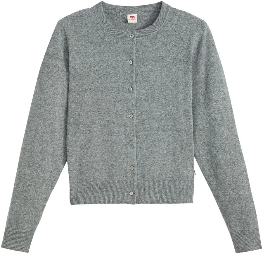 Вязаный кардиган LEVI'S серого цвета