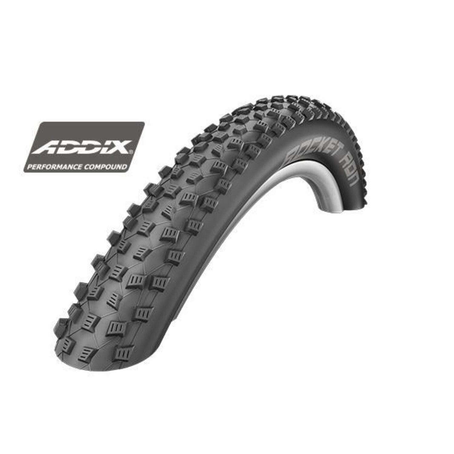 

Складная покрышка Rocket Ron — 29x2,25 дюйма — TL Ready — Addix Performance SCHWALBE, черный / черный / черный