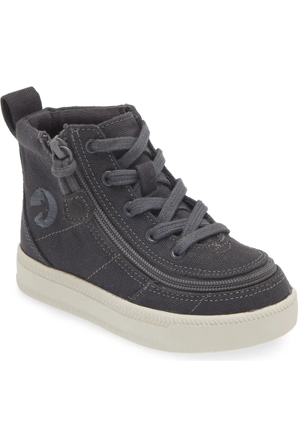 Детские кеды высокие с обернутой молнией Classic High Top BILLY Footwear, Charcoal/White