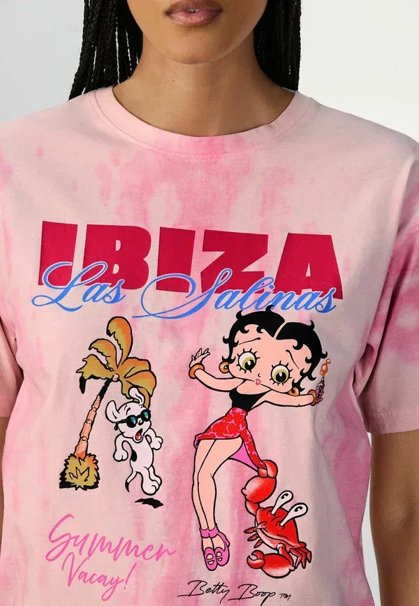 Футболка с принтом Betty Boop Next, Pink, розовый — фото 3