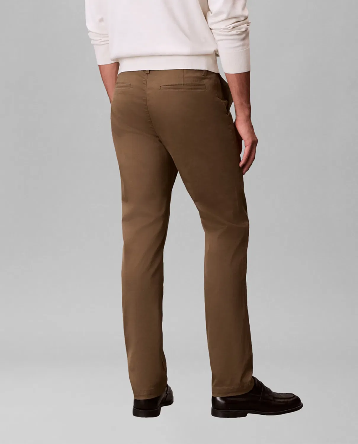 Мужские брюки чинос из стрейч-хлопка Calvin Klein, Verde Militar — фото 3