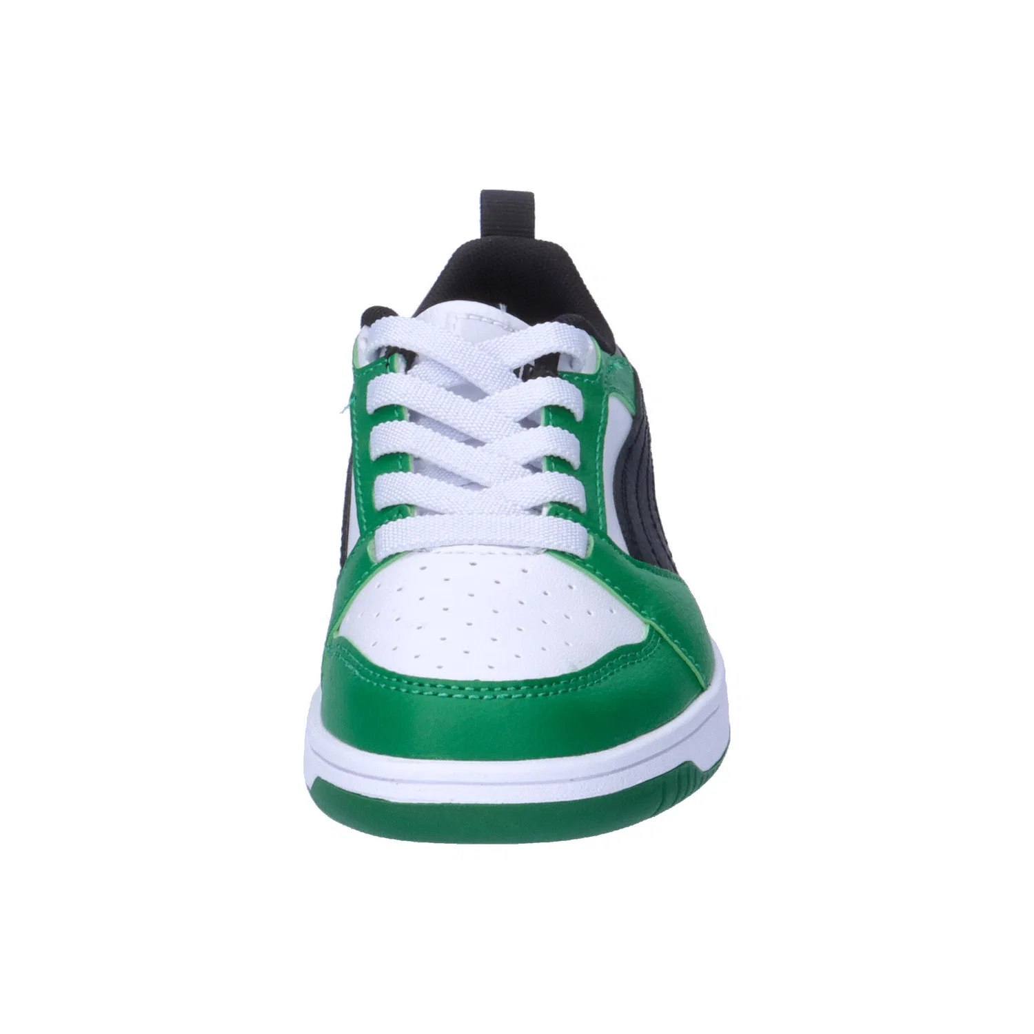 Детские кроссовки с утеплением Rebound V6 Lo AC PS Puma, Weiss Grun — фото 3