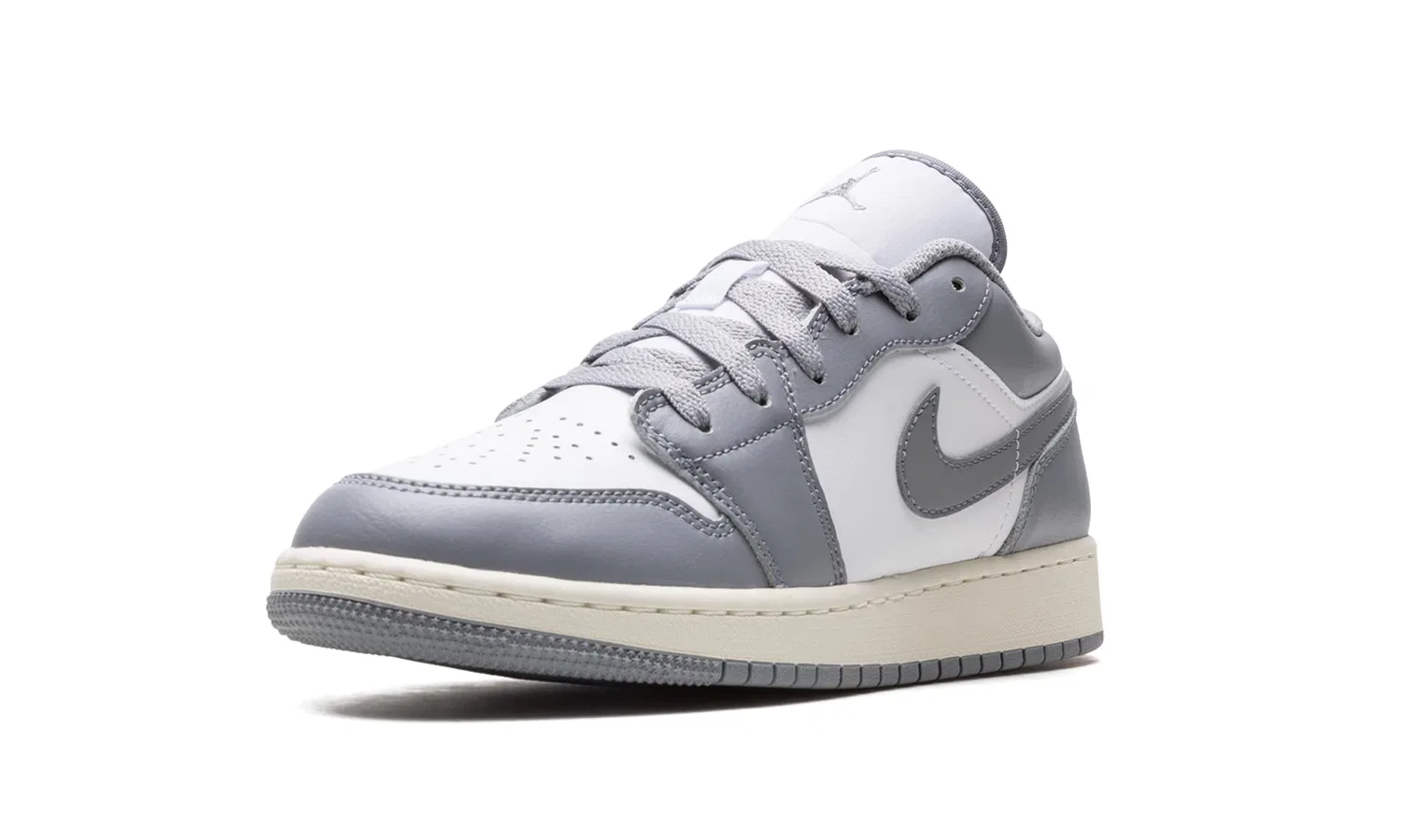 Детские кроссовки для мальчиков с закрытым носком Air Jordan 1 NIKE, Grey — фото 4