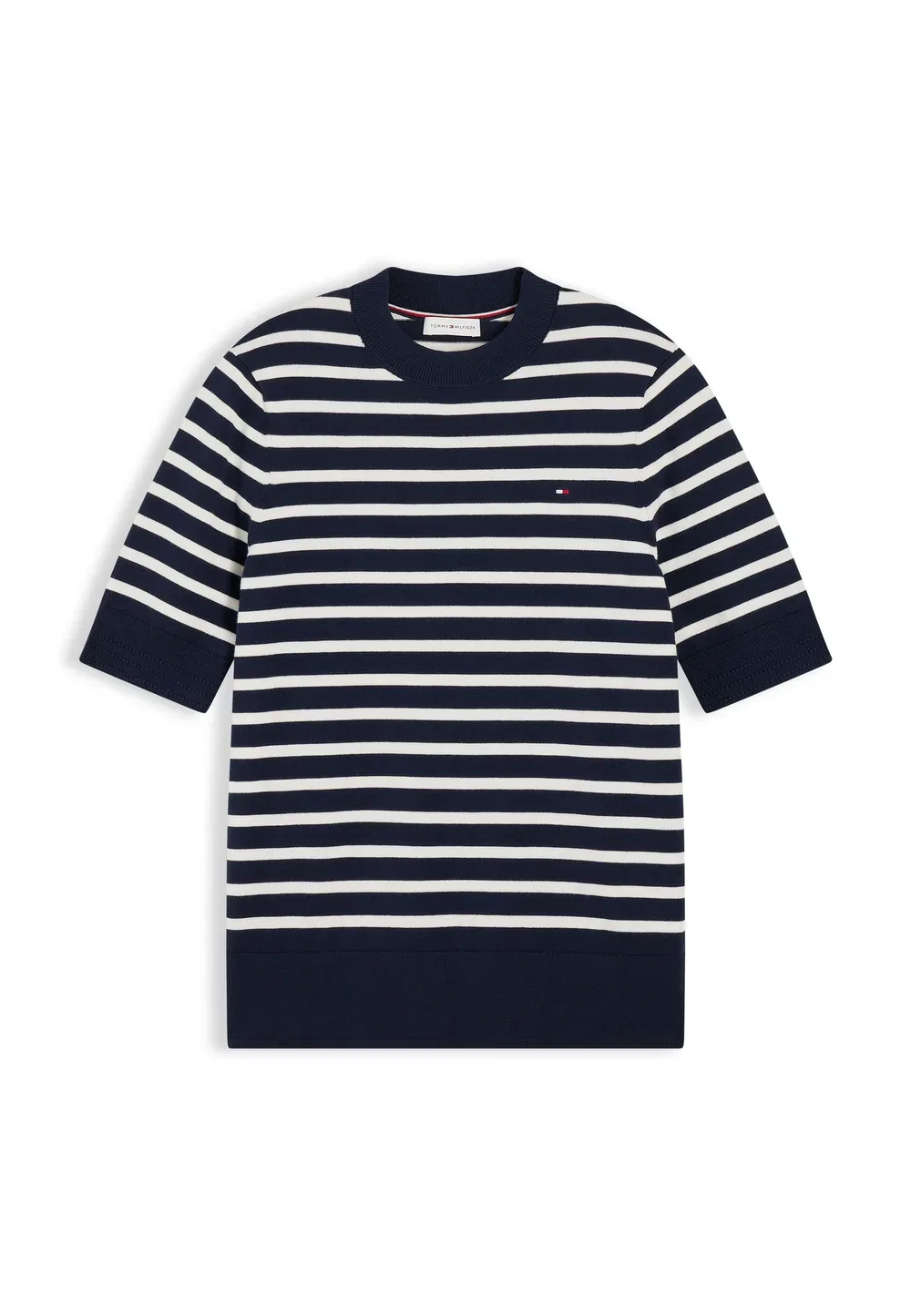 Простая футболка Tommy Hilfiger, Dark Blue/Ecru — фото 4