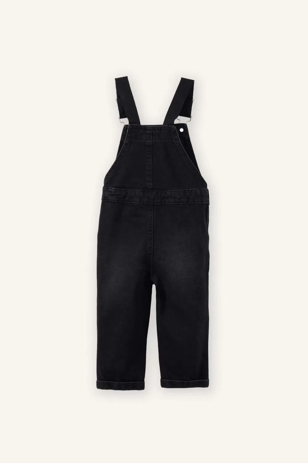 Комбинезон джинсовый с вышивкой Baby Boy Denim Jumpsuit Defacto, антрацитовый — фото 3
