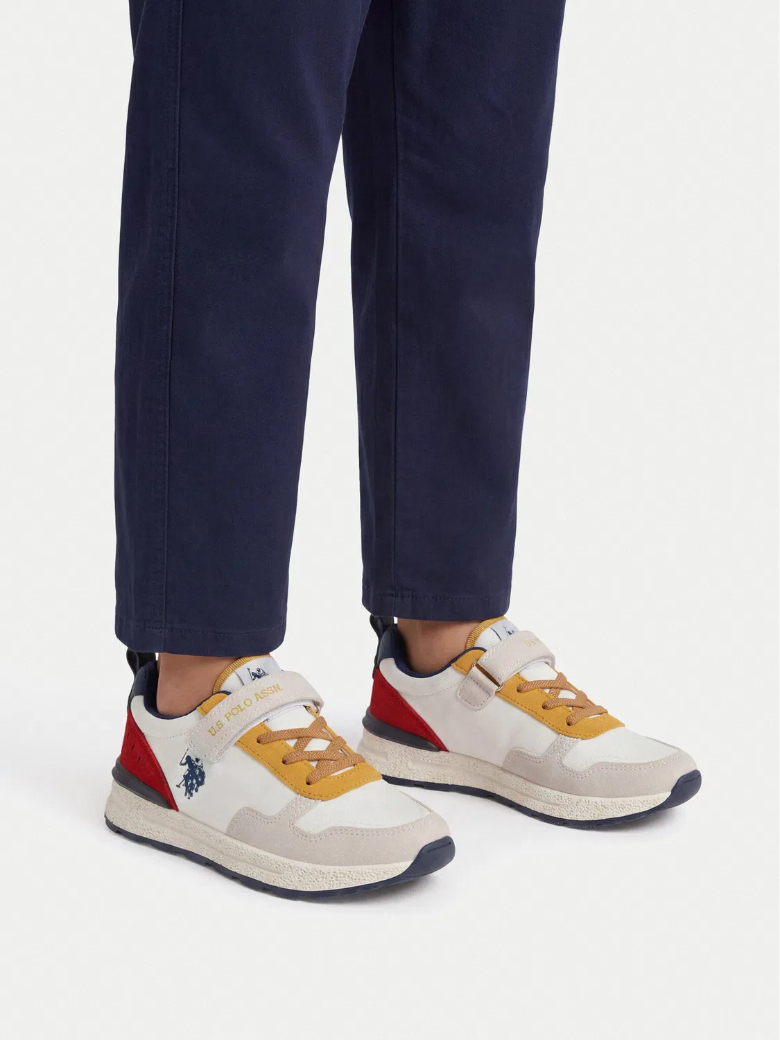 Кроссовки для мальчика U.S. Polo Assn., белый