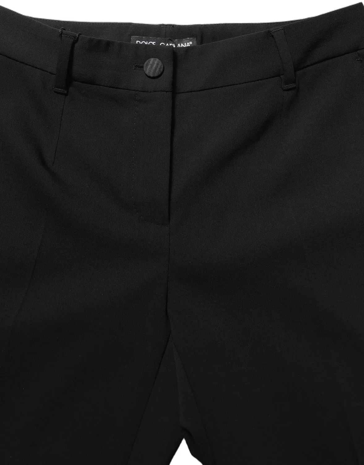 Женские брюки прямые с высокой посадкой High Waist Straight Dolce & Gabbana, Black