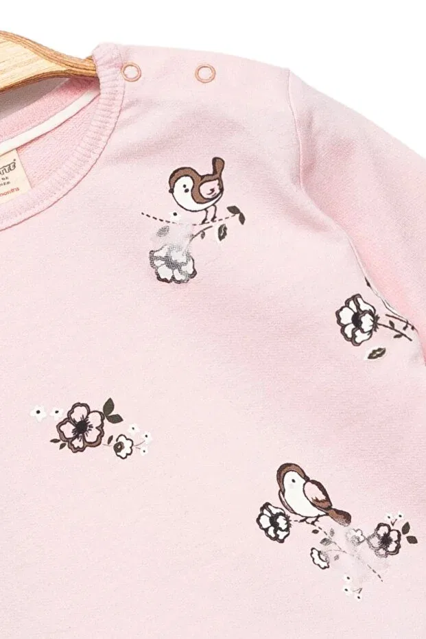 Детские свитшот для девочек хлопковый Divonette, Pink — фото 3