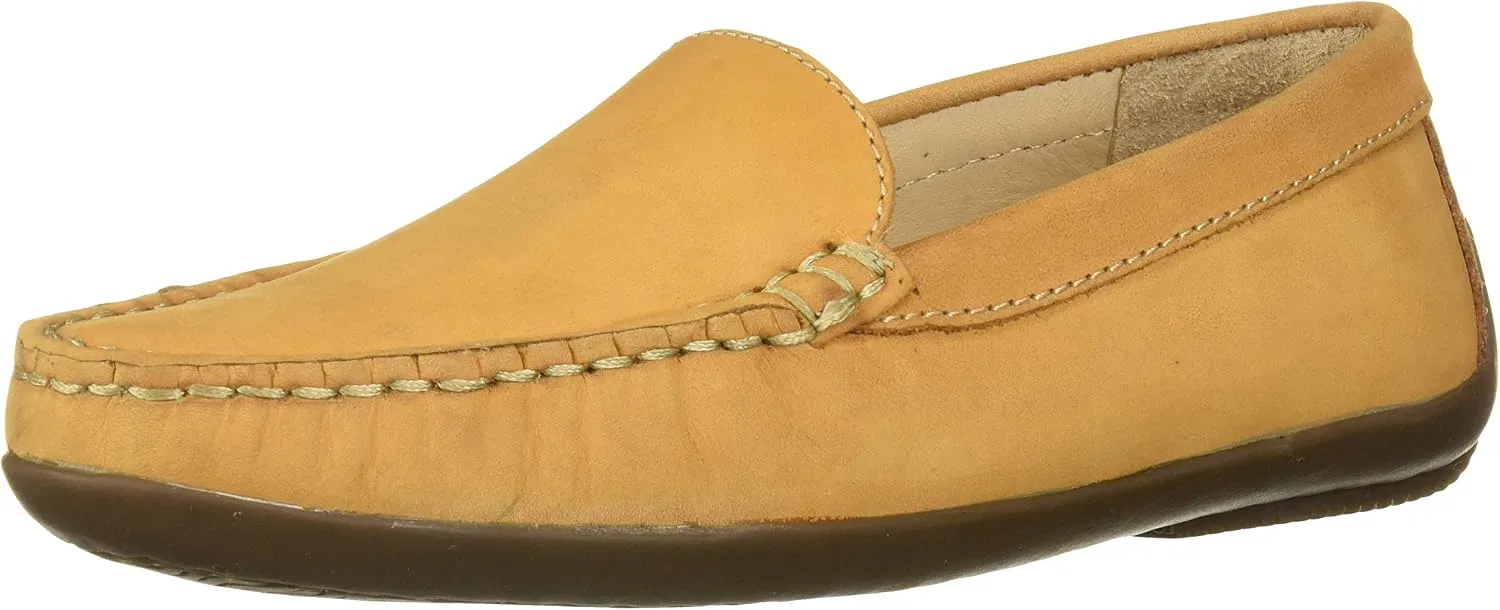 Детские лоферы из натуральной кожи San Diego 2.0 Venetian Driver Driver Club USA, Tan Nubuck