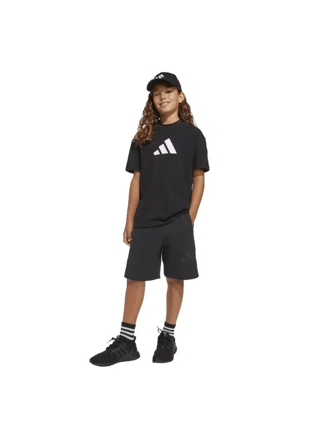 Шорты выше колена с логотипом Future Icons Adidas, черный — фото 4