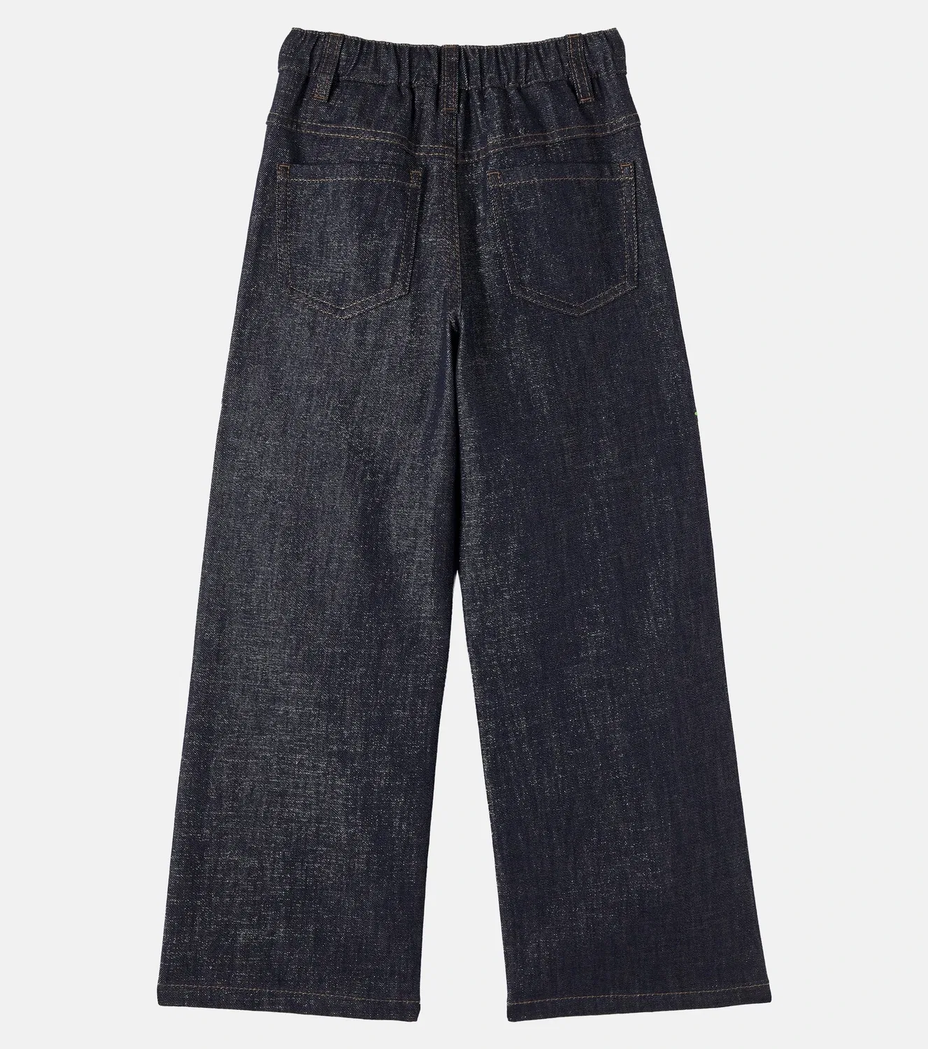 Широкие джинсы Brunello Cucinelli Kids, синий — фото 3