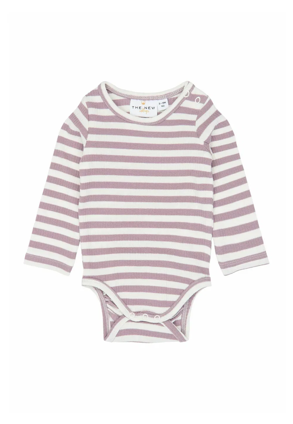 Унисекс - тело The New Siblings, Elderberry-Gardenia Striped Tn