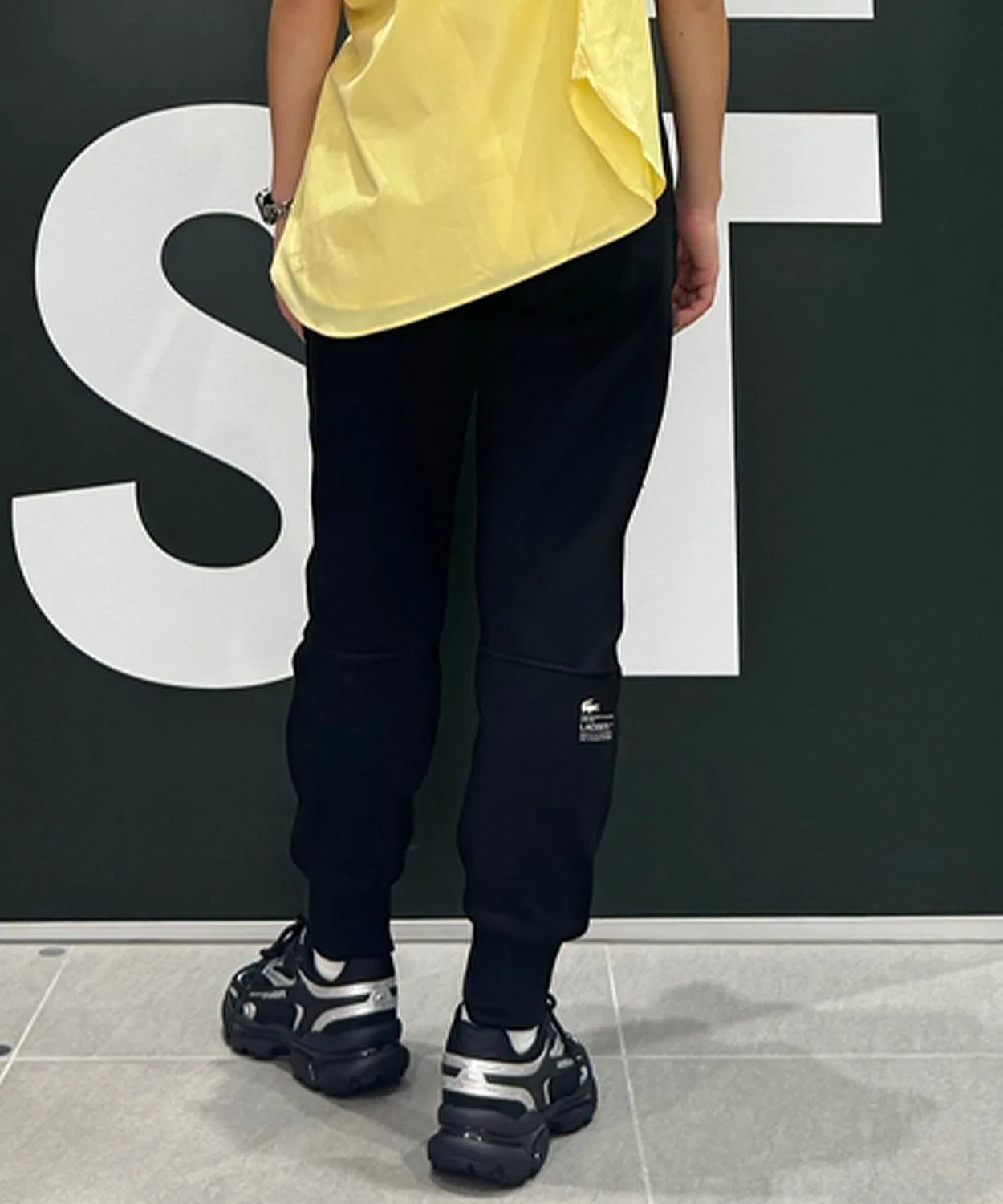 Женские технические спортивные брюки с принтом LACOSTE, Light Blue — фото 2
