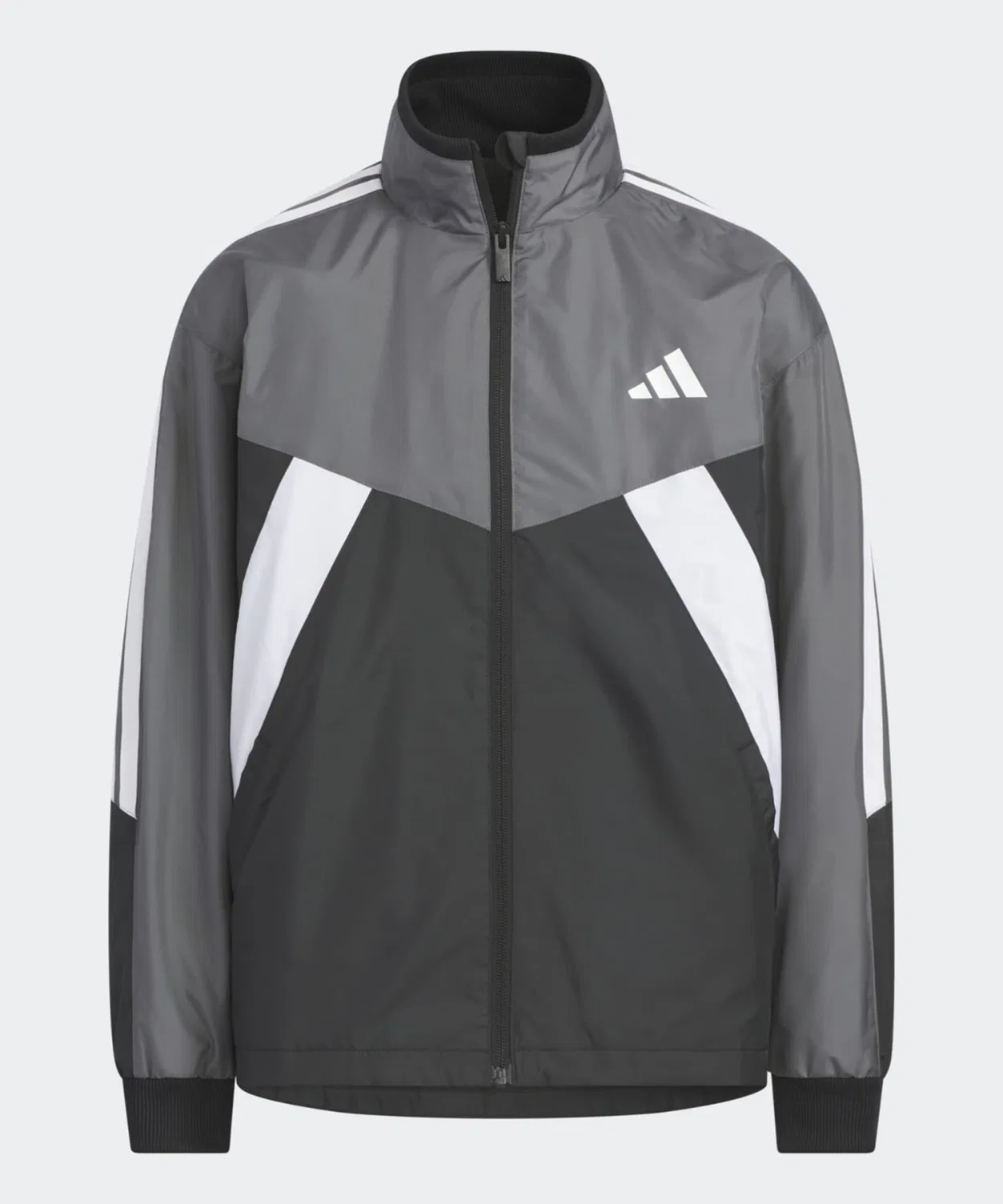 Детский лонгслив с принтом Adidas, серый