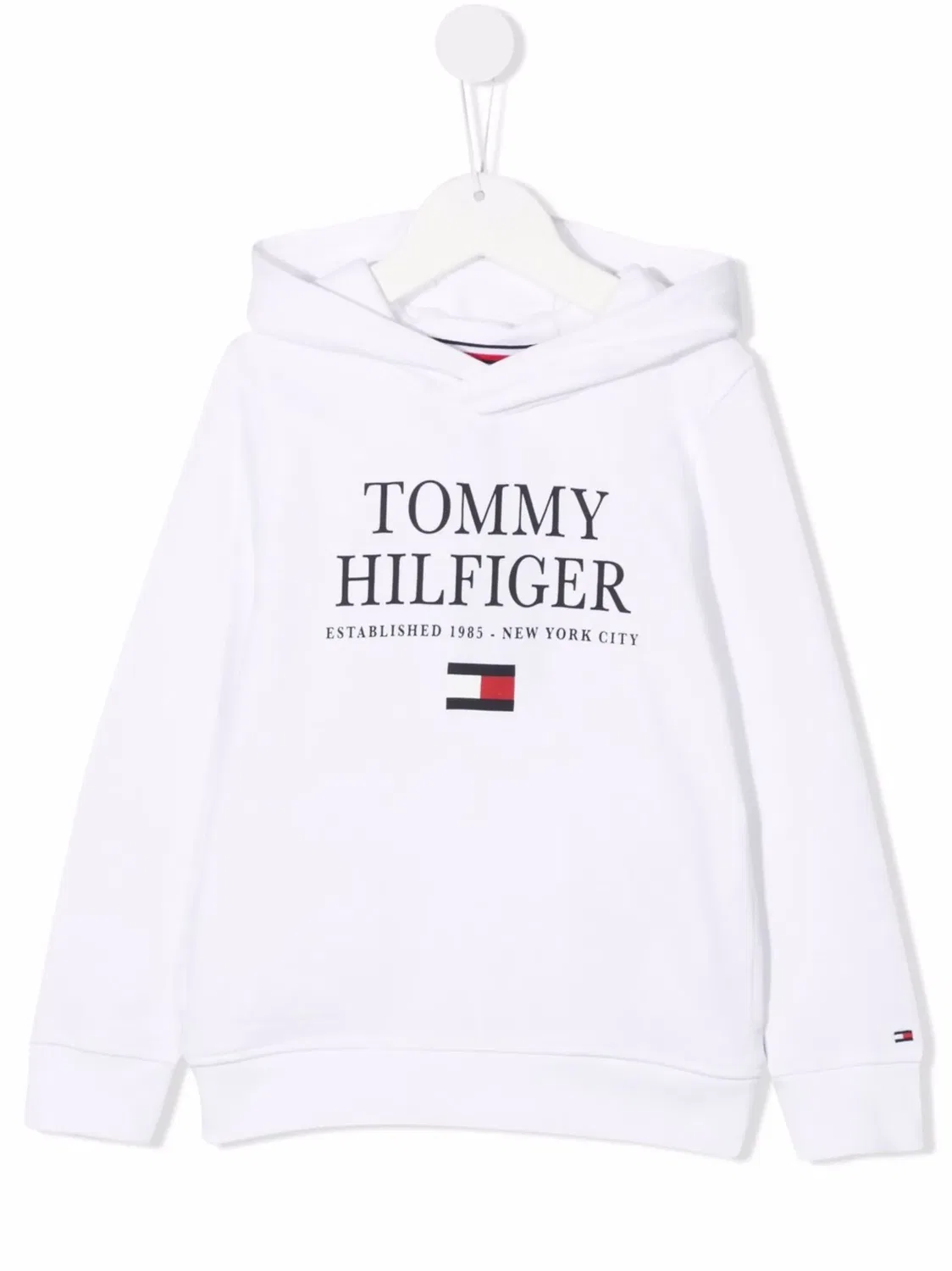 Худи с логотипом из органического хлопка Tommy Hilfiger, слоновая кость/многоколоратный