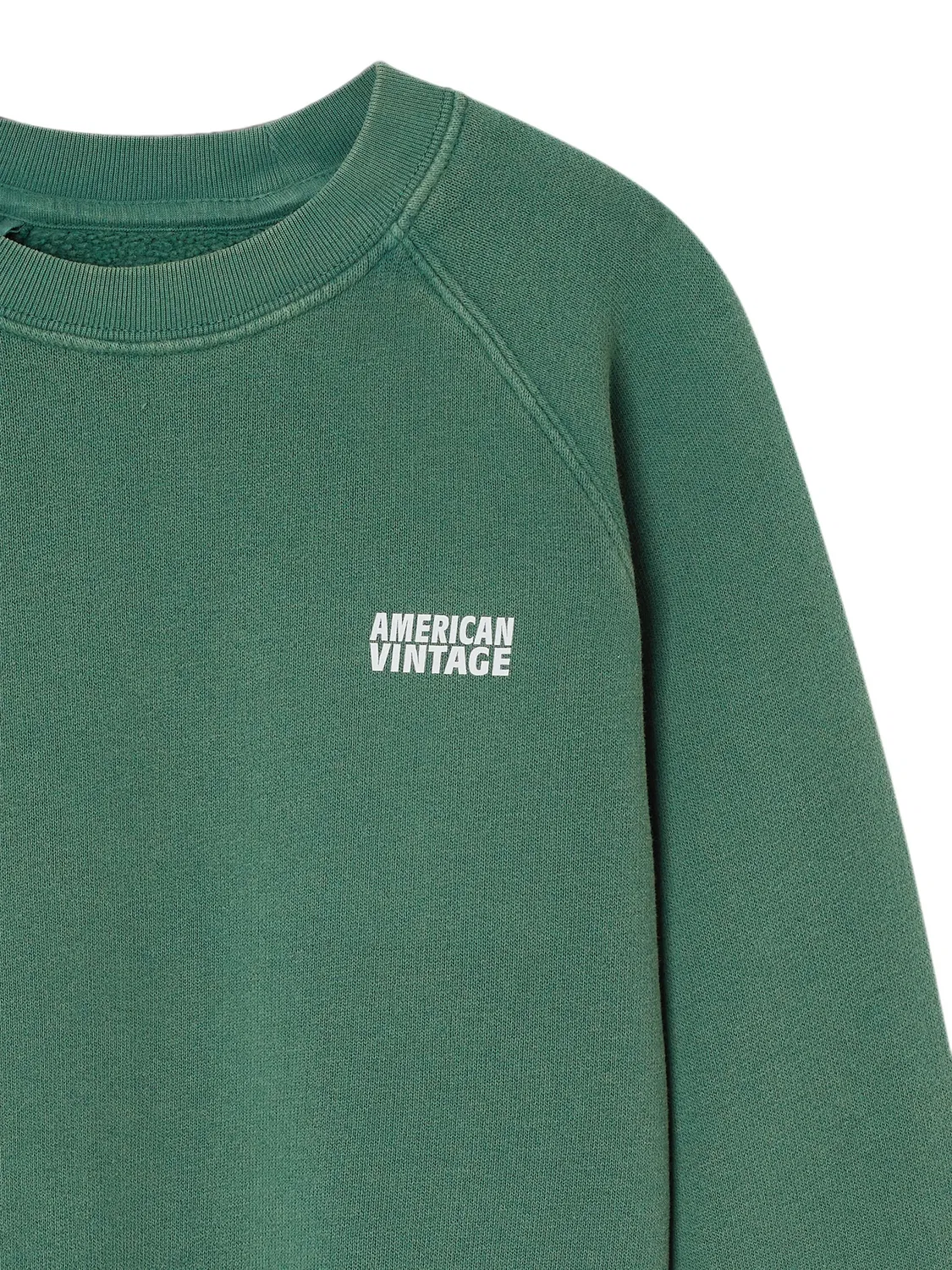 Свитер Izubird с рукавами реглан American Vintage Kids, зеленый — фото 3