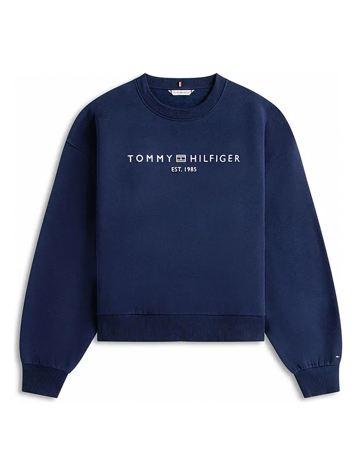 Женский свободный свитшот с круглым вырезом Tommy Hilfiger, Dark Blue — фото 3