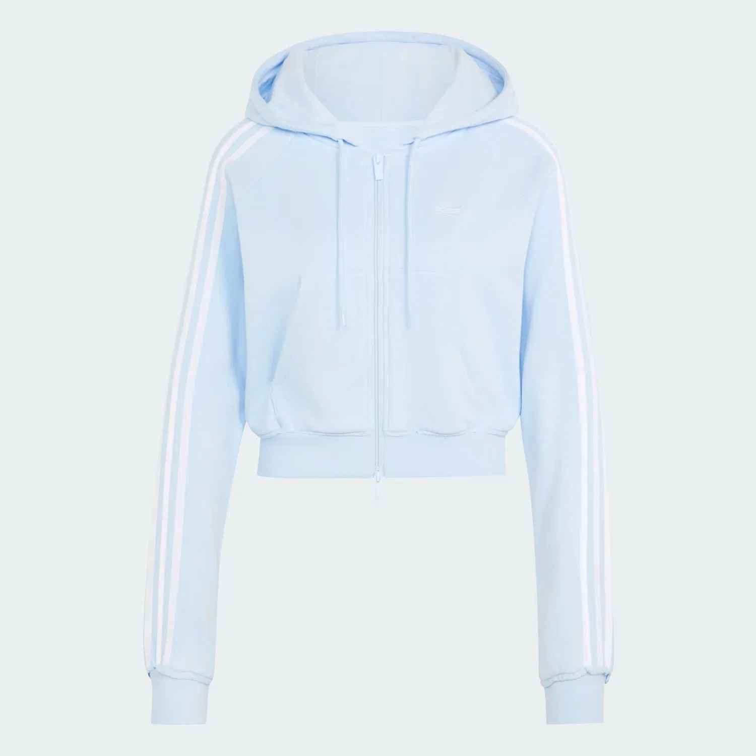 Женская олимпийка на короткой молнии Adidas Originals, Crystal Sky — фото 4