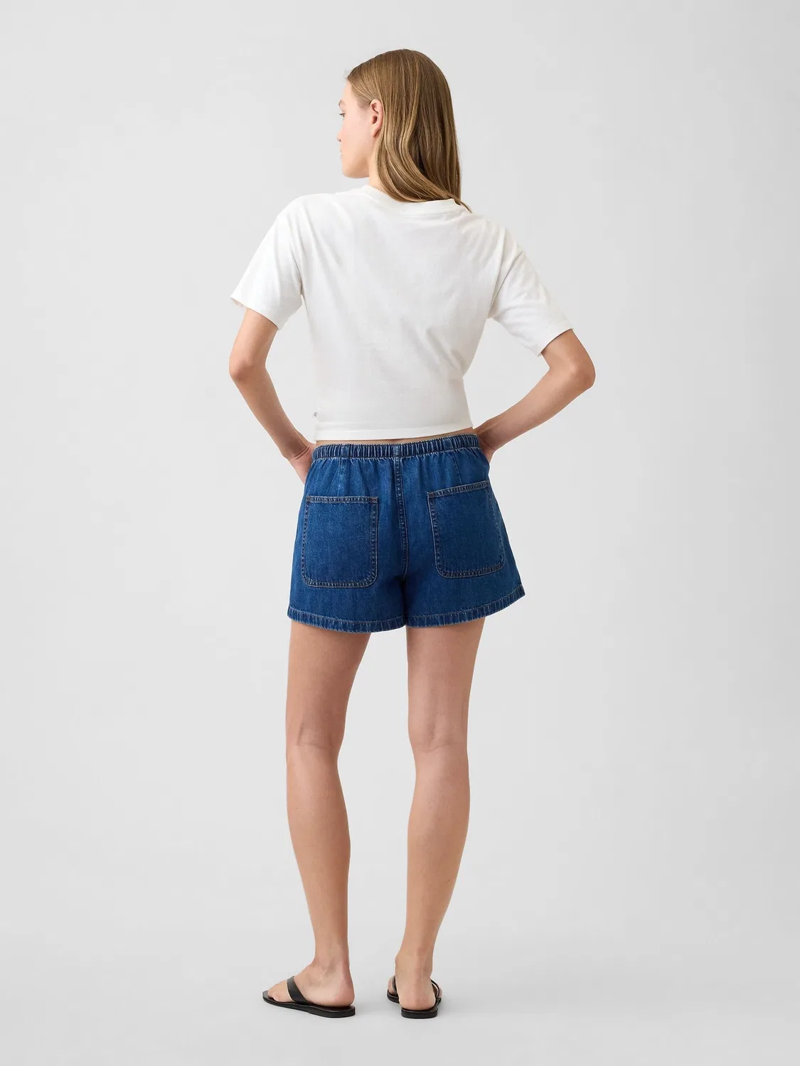 Шорты джинсовые, темная индиго Gap, Dark Wash — фото 2