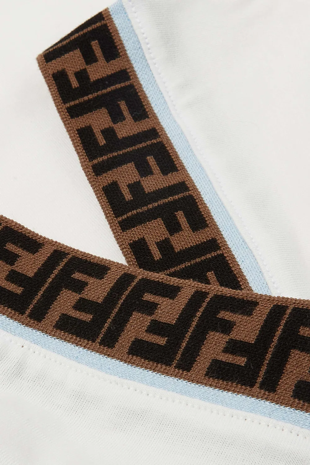 Футболка с принтом FF Band, Fendi, белый — фото 4