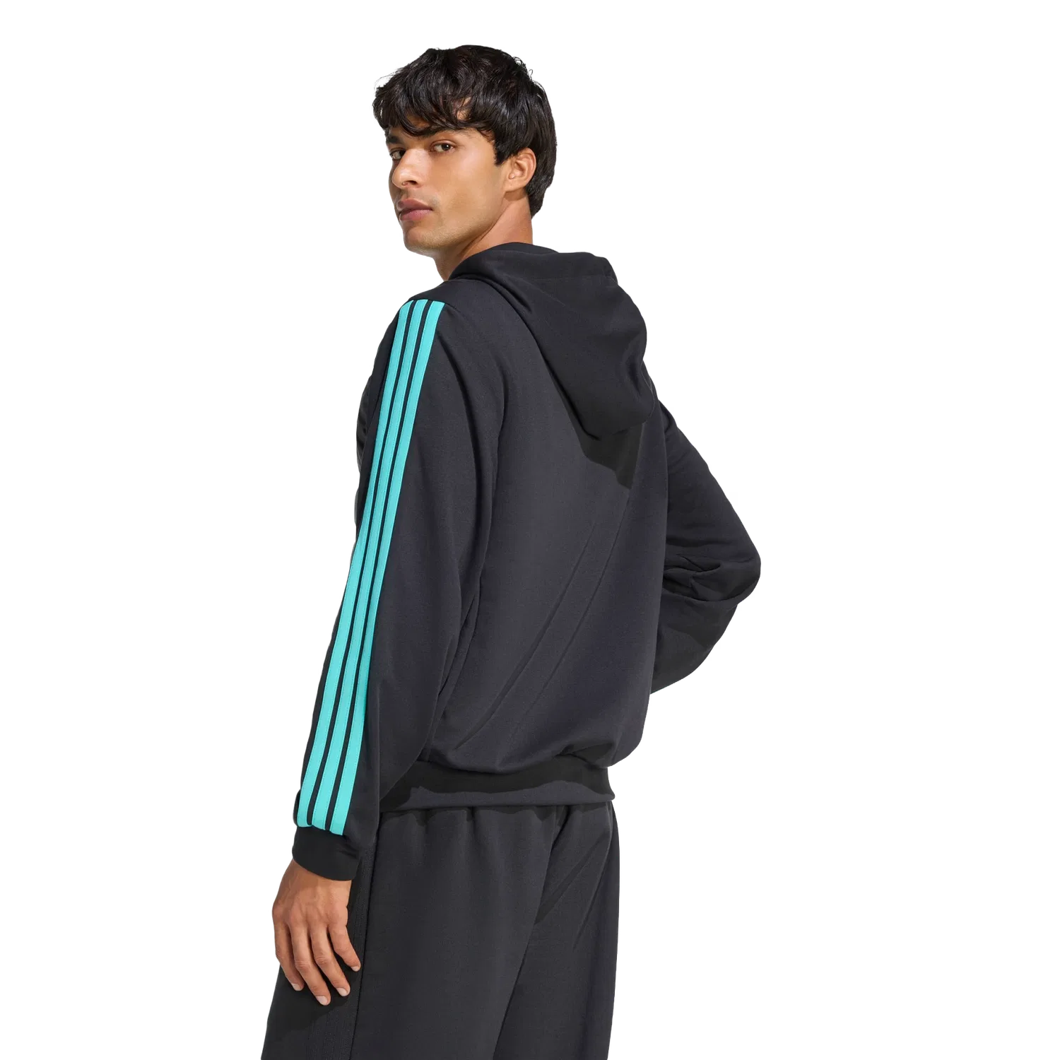 Мужская зимняя куртка с логотипом команды Formula 1 Adidas, черный — фото 3