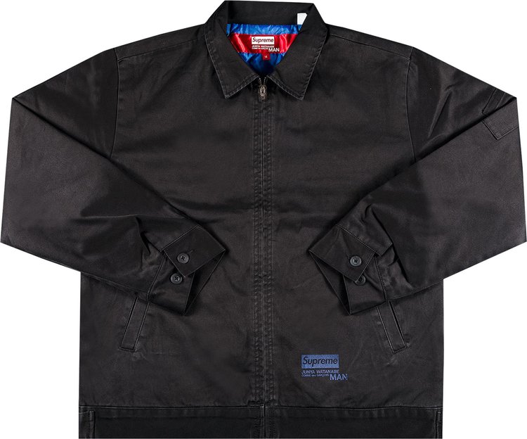 

Куртка Supreme x Junya Watanabe x Comme des Garçons MAN Printed Work Jacket 'Black', черный