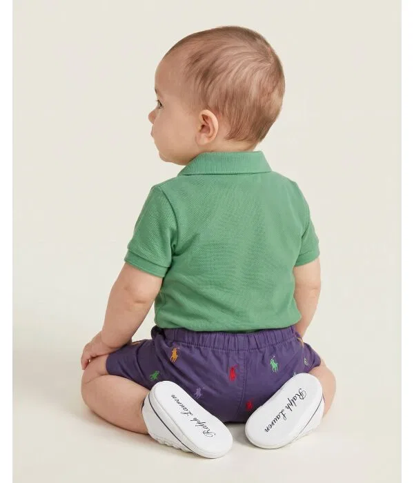 Детский комплект для мальчиков хлопковый Regular Fit Polo Ralph Lauren, зеленый — фото 3