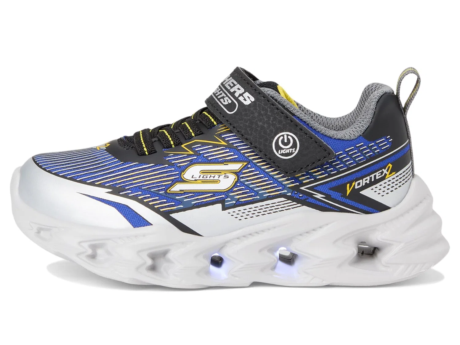 Детские кроссовки для мальчиков с амортизацией Vortex 2.0 Skechers, Silver Black — фото 4
