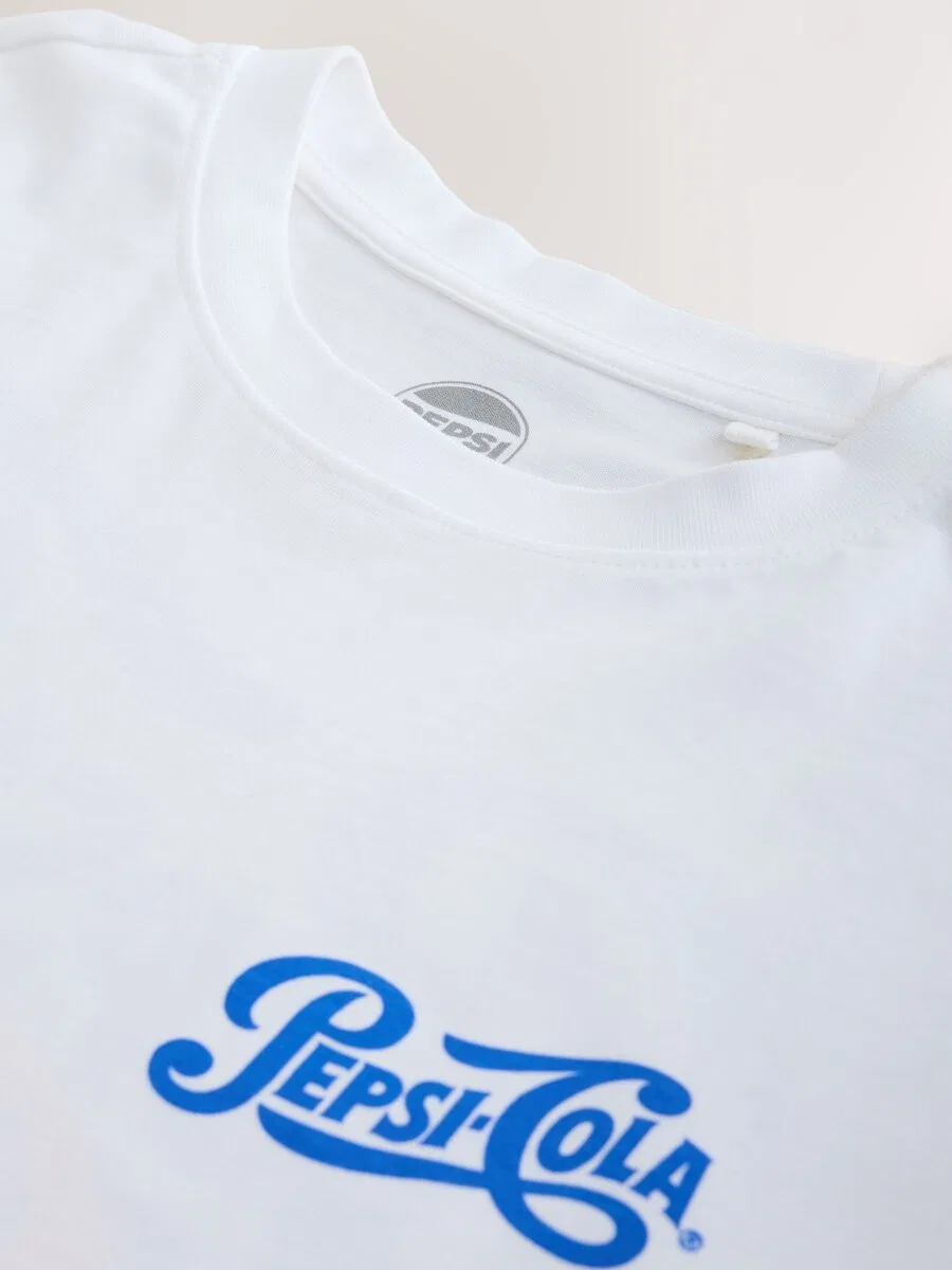 Футболка Next 'Pepsi' белого цвета — фото 4