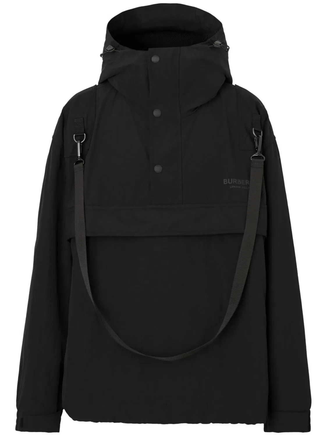Ветровка с логотипом Burberry, черный