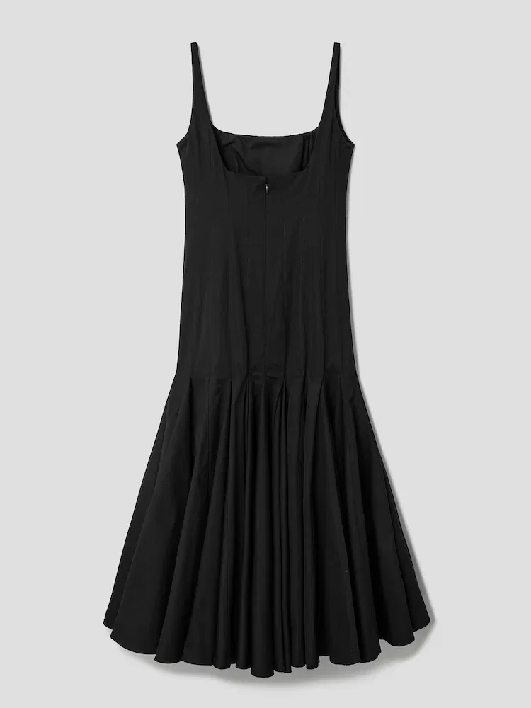 Платье миди с расклешенной юбкой, La Robe Agave JACQUEMUS, Black — фото 2