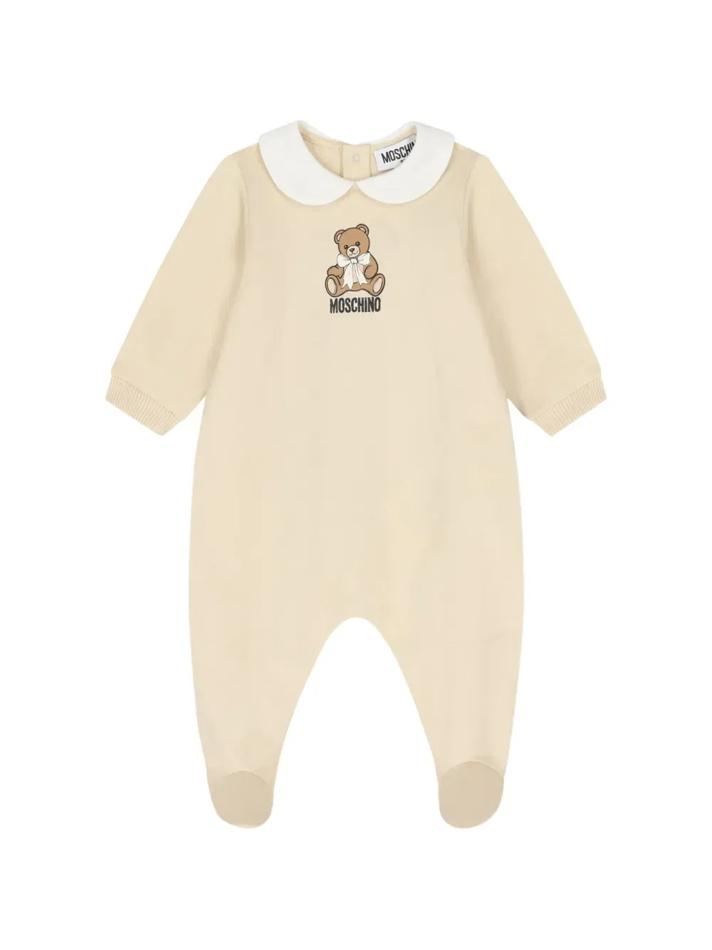Набор комбинезонов для малышей "Мишка Тедди" (набор из трех штук) Moschino Kids, бежевый — фото 3