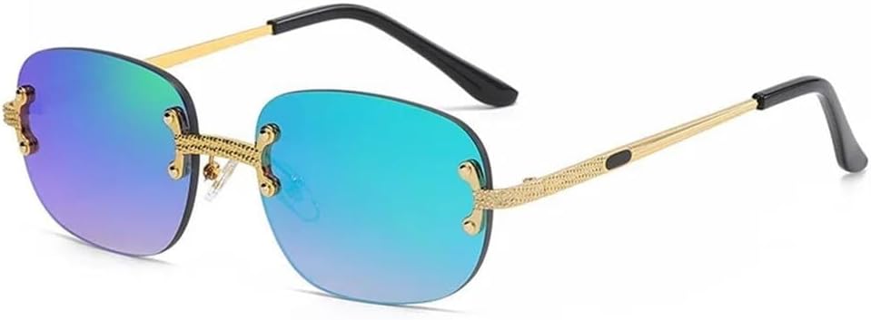 

Небольшие металлические солнцезащитные очки в овальной оправе для женщин и мужчин с защитой от УФ-излучения UV400, предназначенные для занятий спортом на открытом воздухе, бега и езды на велосипеде Generic, Tyj72-3