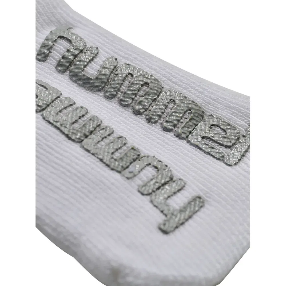 Детские носки нескользящие с силиконовым принтом Hummel, White — фото 4