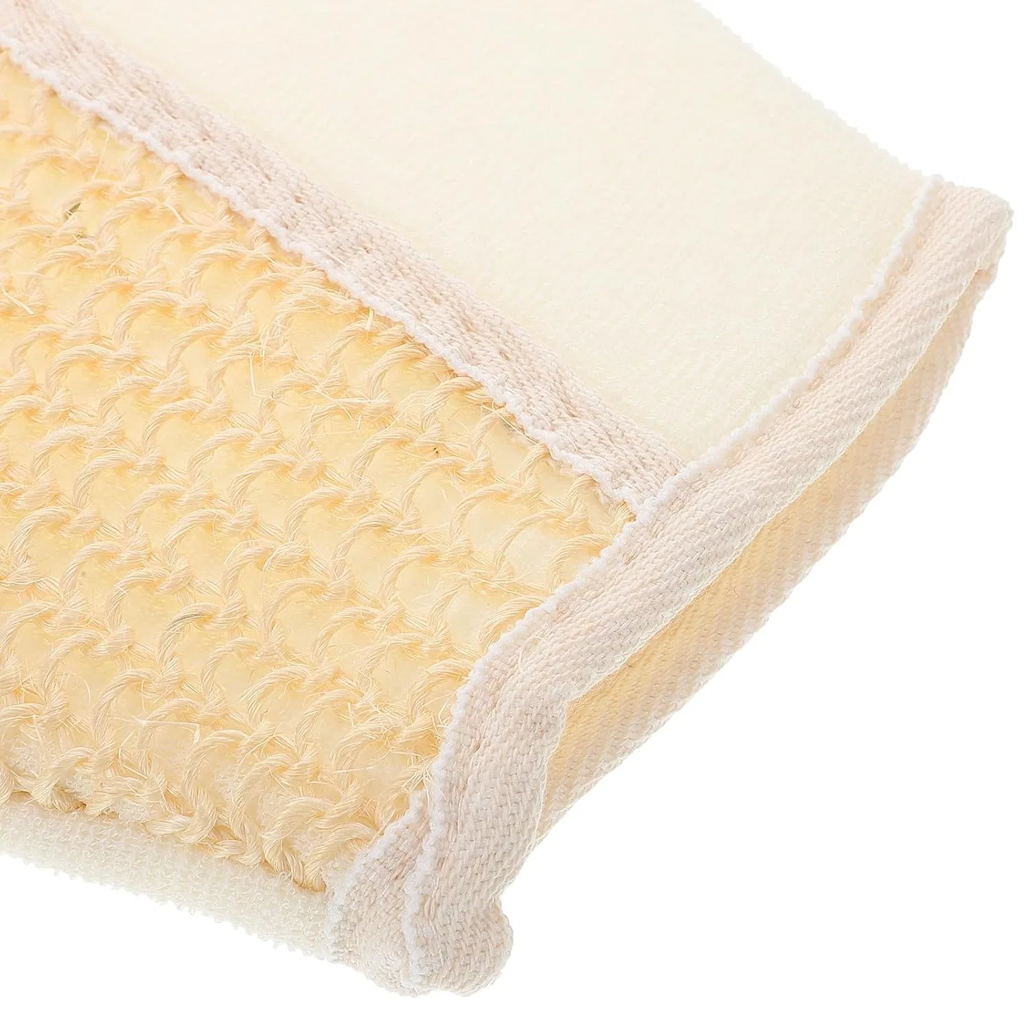 Пилинг-перчатки для душа из хлопка и сизаля, 2 шт, Luxshiny, 21x16 см, Beige — фото 3