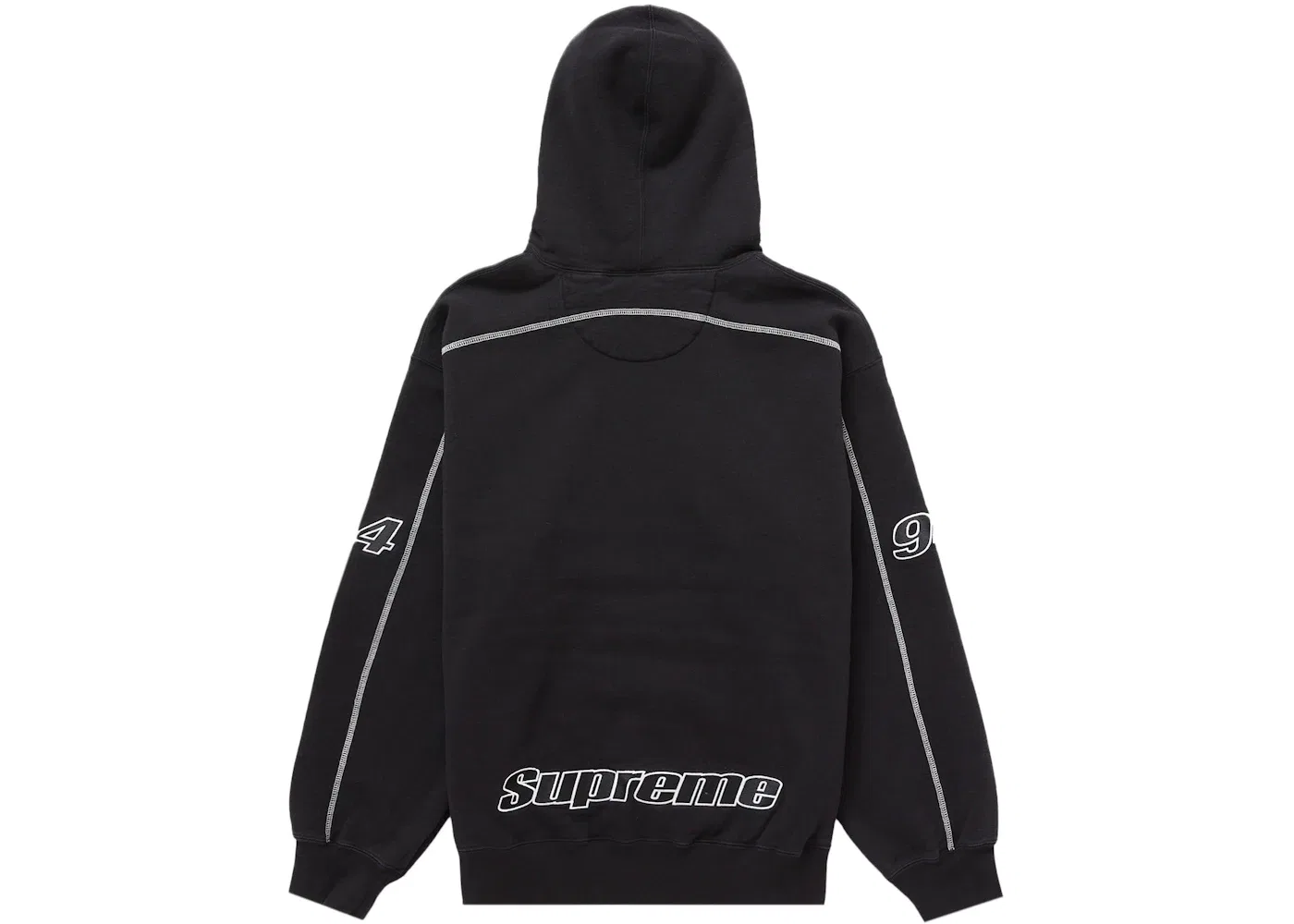 Мужской худи с оверлок-швами Supreme Sweatshirt, Black — фото 2