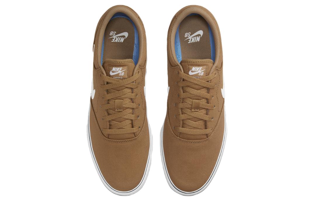 Кроссовки Nike SB Chron, коричневый/белый — фото 4