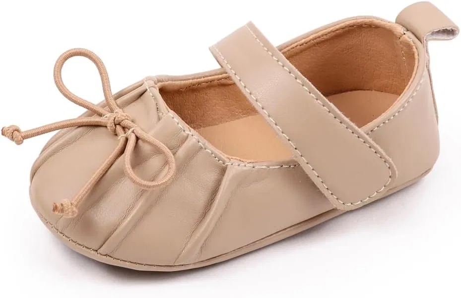 Детские туфли Мэри Джейн для девочек Purepips, Khaki — фото 2