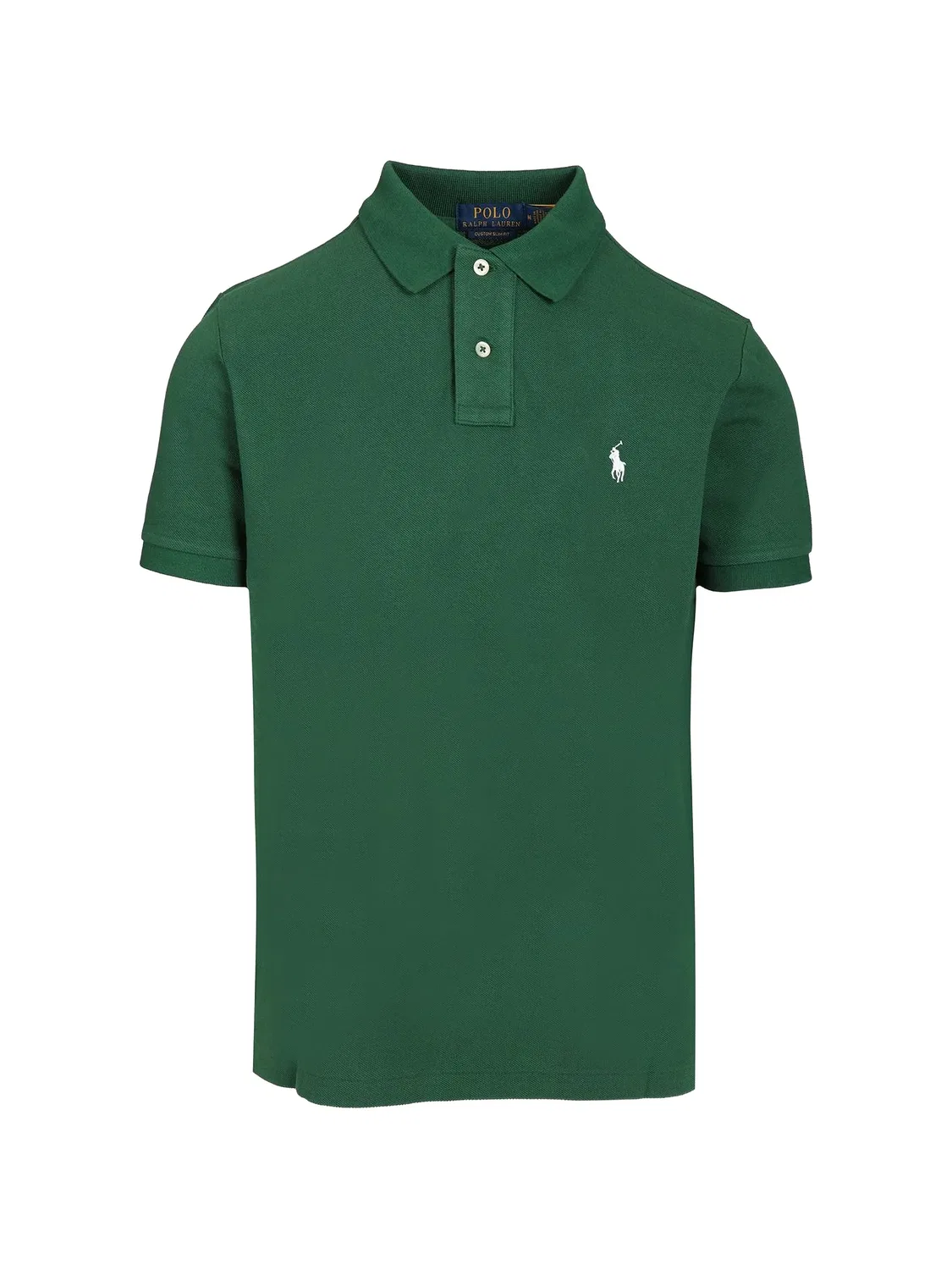Поло зеленого цвета с вышитым логотипом Polo Ralph Lauren, зеленый