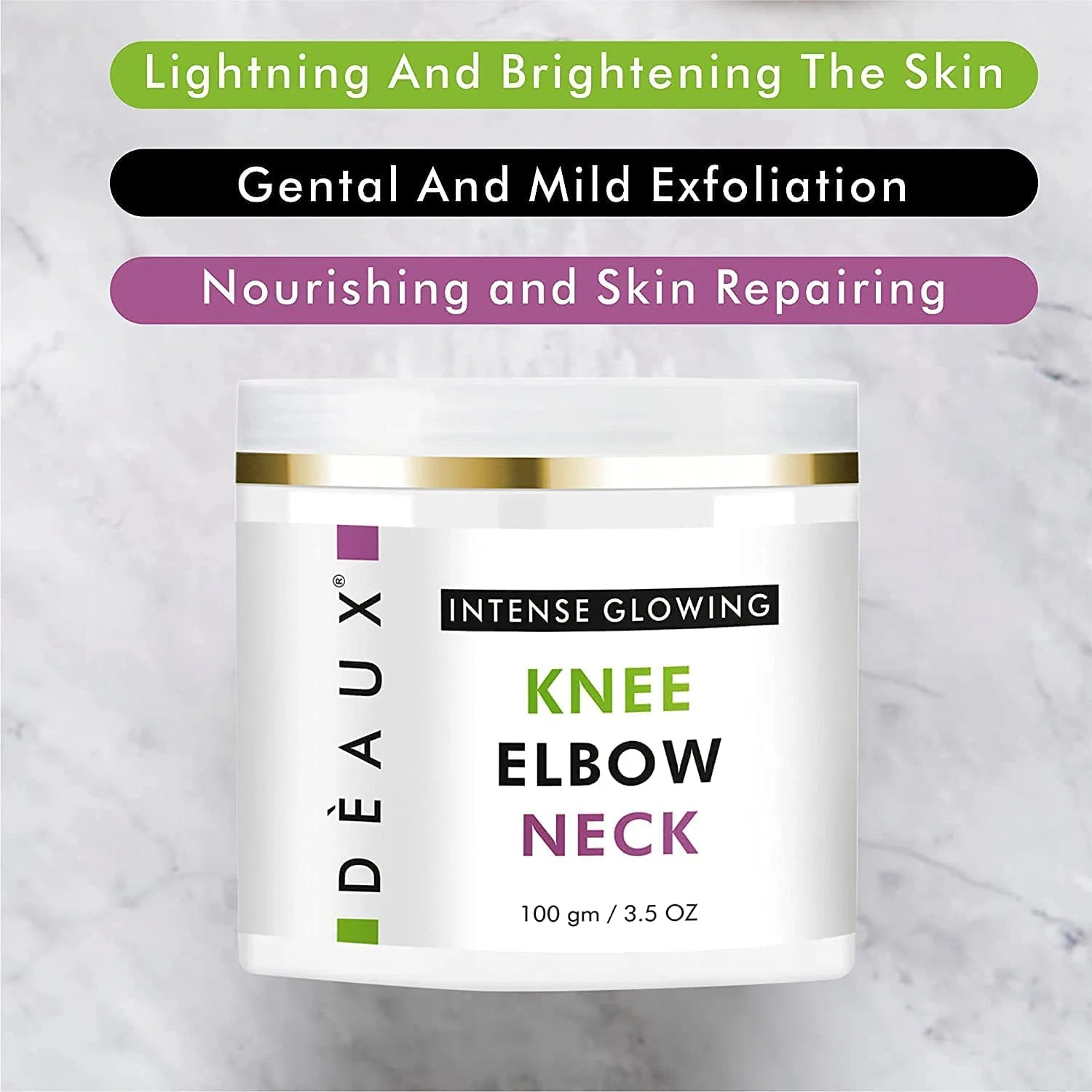 Крем для тела осветляющий QURA DEAUX Intence Glowing Emulsion, 100 г, Лимон — фото 2