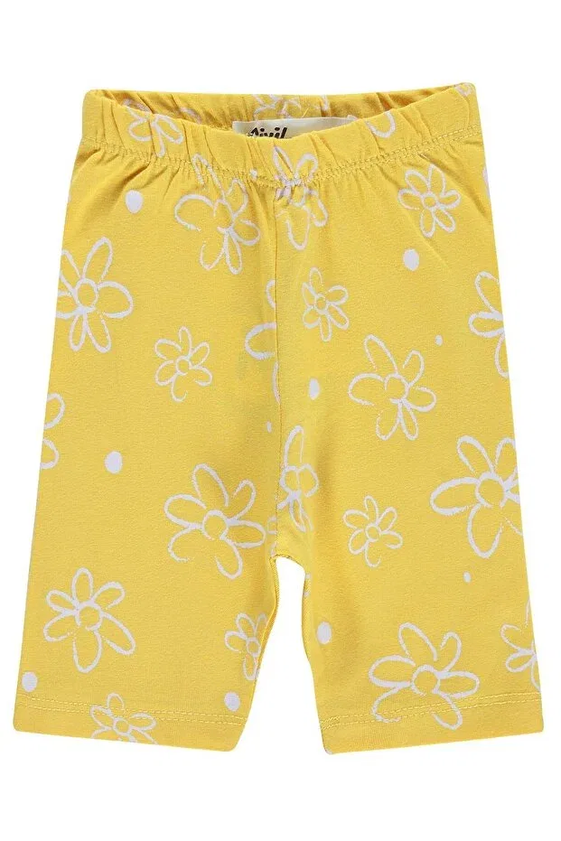 Детские леггинсы для девочек с принтом Capri Floral print Civil Baby, Yellow