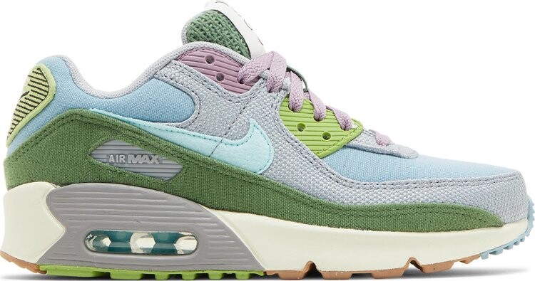 

Кроссовки Nike Air Max 90 SE GS 'Sun Club - Worn Blue Treeline', многоцветный