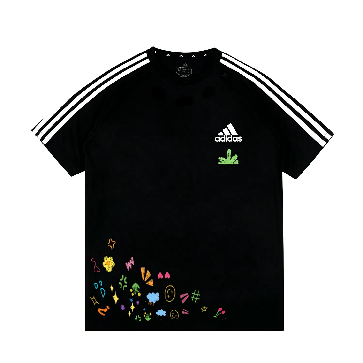 Футболка с круглым вырезом Rainbow Black Adidas