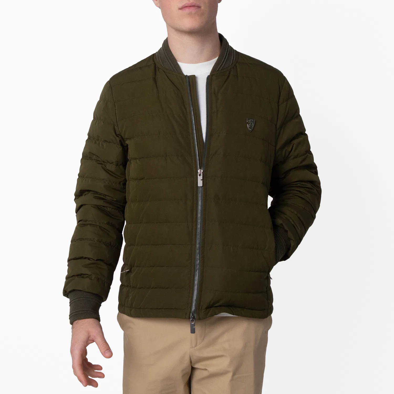 Пуховик-бомбер с логотипом B Shield Burberry, Mire