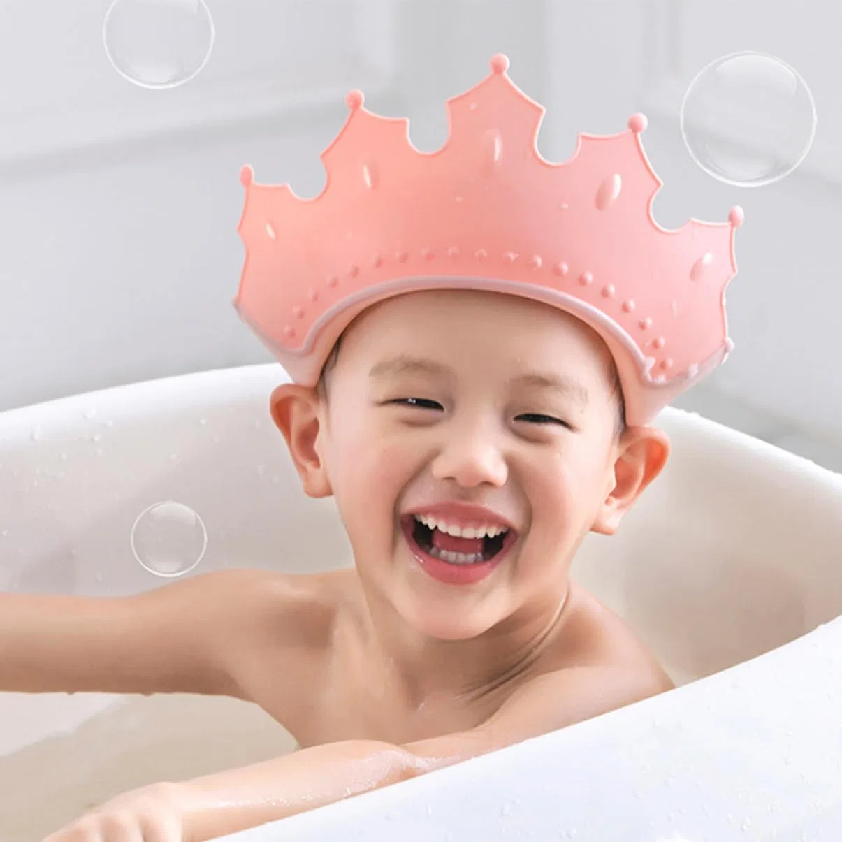 No brand Шапочка для душа из мягкого TPE, Pink — фото 3