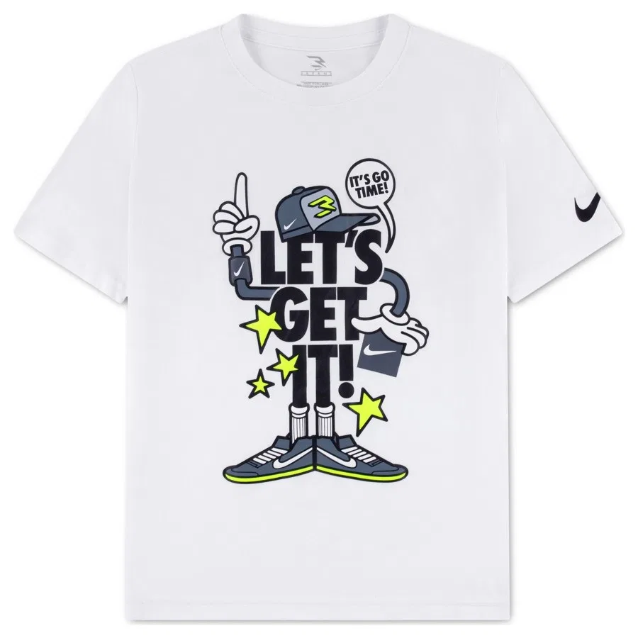 Футболка спортивная детская с принтом Nike RWB Lets Get It Capmando Tee, Разноцветный
