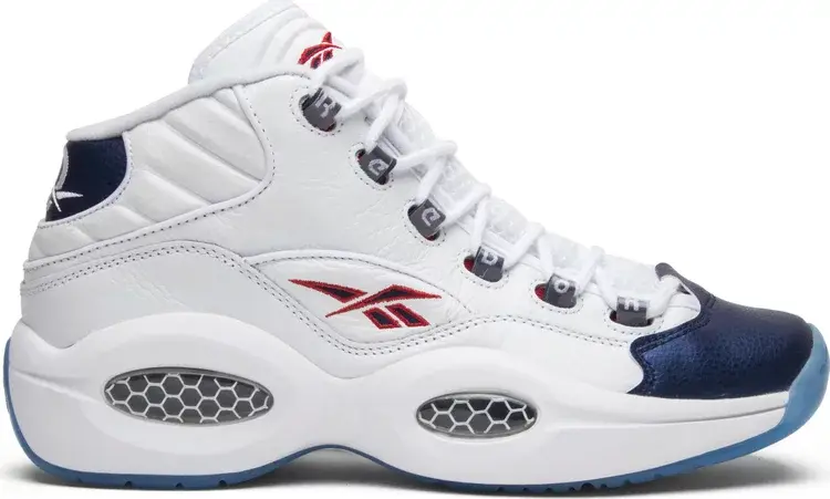 

Кроссовки question mid 'blue toe' 2016 Reebok, белый